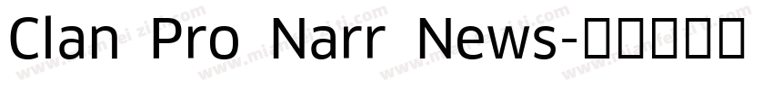 Clan Pro Narr News字体转换